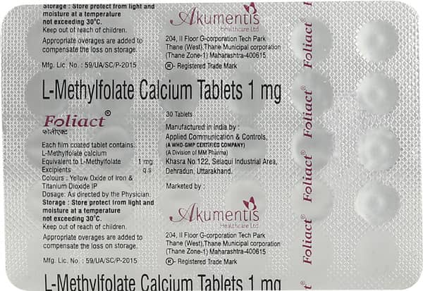 Foliact 1mg Strip Of 30 Tablets