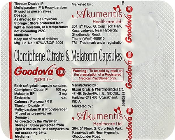 Goodova 100mg Strip Of 5 Capsules
