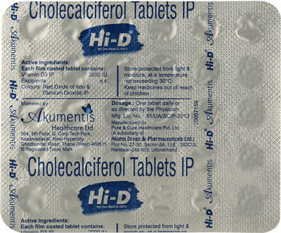 Hi D 2000iu Tablet 30'S