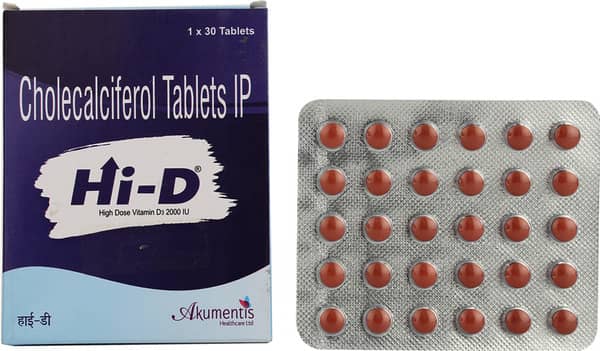 Hi D 2000iu Tablet 30'S