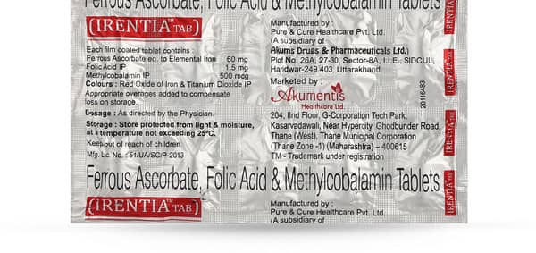 Irentia Strip Of 10 Tablets