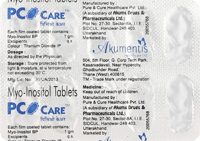 Pco Care 1gm Strip Of 10 Tablets