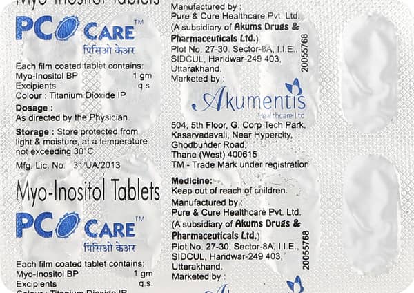 Pco Care 1gm Strip Of 10 Tablets