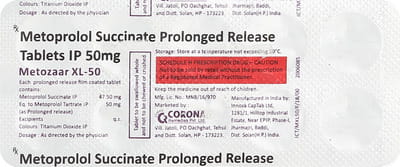 Metozaar Xl 50mg Strip Of 10 Tablets