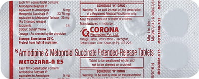 Metozaar A 25mg Strip Of 10 Tablets