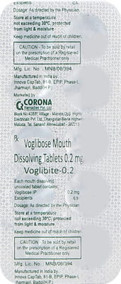 Voglibite 0.2mg Strip Of 10 Tablets