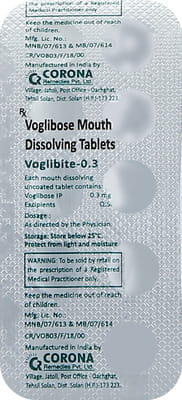 Voglibite 0.3mg Strip Of 10 Tablets
