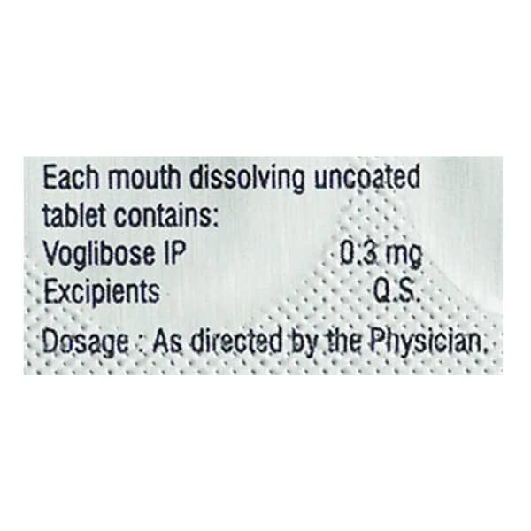 Voglibite 0.3Mg Strip Of 10 Tablets
