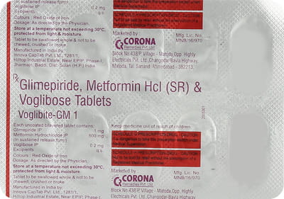 Voglibite Gm 1/0.2mg Strip Of 10 Tablets