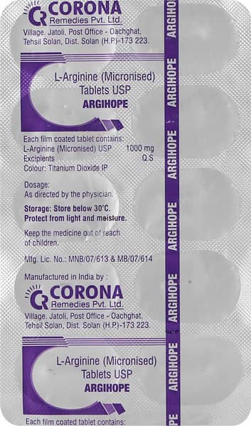 Argihope 1000Mg Strip Of 10 Tablets