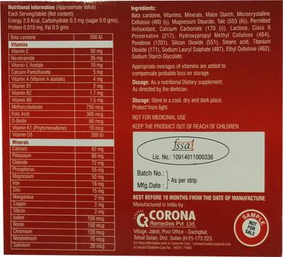 B 29 Gold Strip Of 10 Tablets