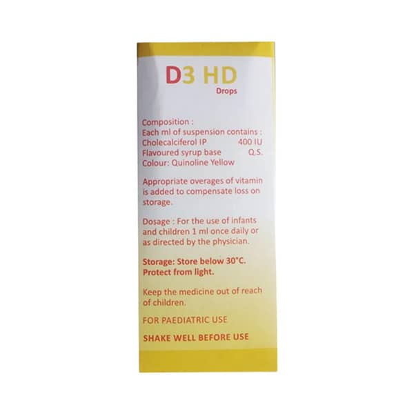 D3 Hd Bottle Of 30ml Oral Drops