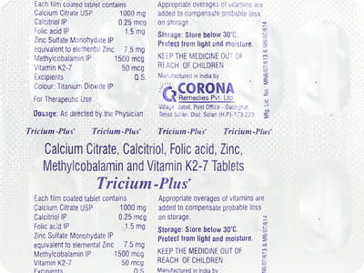 Tricium Plus Strip Of 10 Tablets