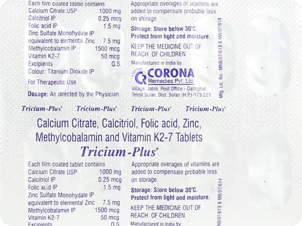 Tricium Plus Strip Of 10 Tablets