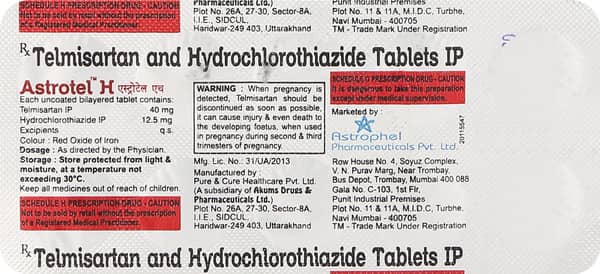 Astrotel H 40mg Tablet