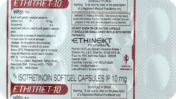 Ethitret 10Mg Strip Of 10 Capsules