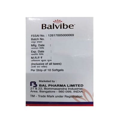 Balvibe Strip Of 10 Softgel Capsules