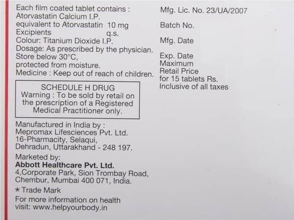 Caat 10mg Strip Of 15 Tablets