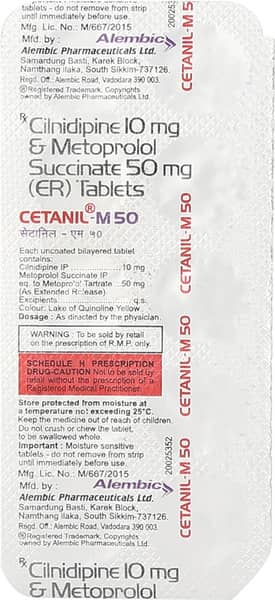 Cetanil M 50mg Strip Of 10 Tablets