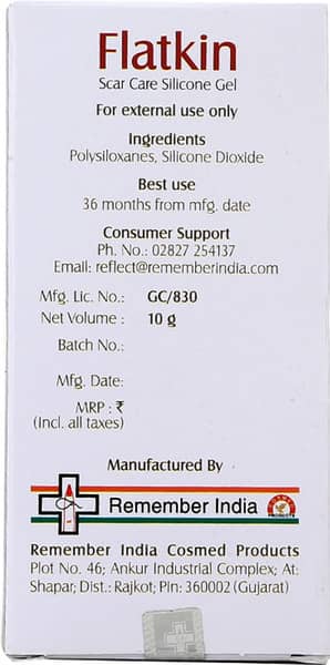 Flatkin Tube Of 10gm Silicone Gel