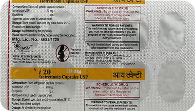 I 20mg Strip Of 10 Capsules