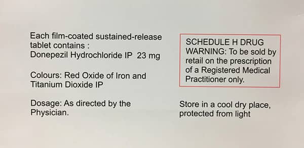 Donep Sr 23 Strip Of 10 Tablets
