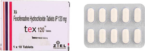Tex 120mg Strip Of 10 Tablets