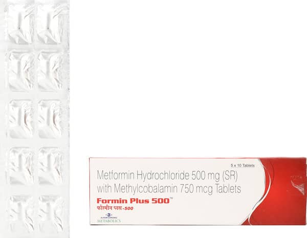 Formin Plus 500mg Strip Of 10 Tablets