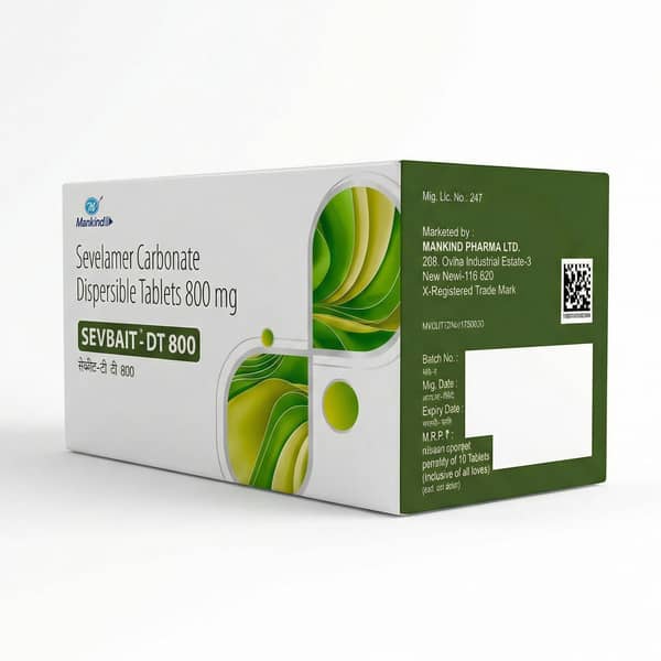 Sevbait Dt 800mg Strip Of 10 Tablets