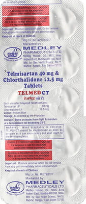 Telmed Ct 40mg Strip Of 10 Tablets