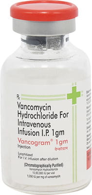 Vancogram 1gm Dry Vial Of 1 Powder For Injection