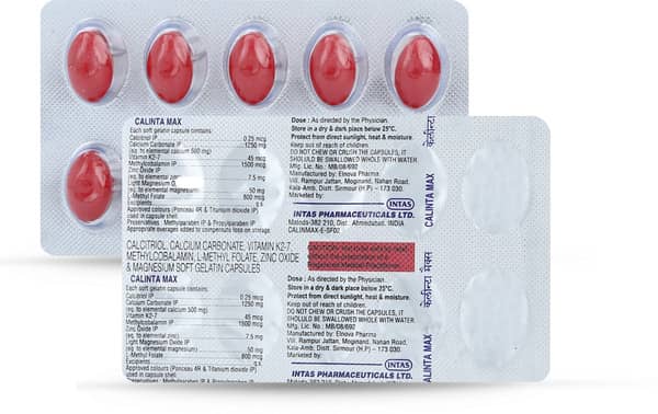 Calinta Max Strip Of 10 Softgel Capsules