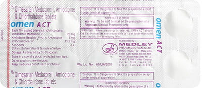 Omen Act Strip Of 10 Tablets