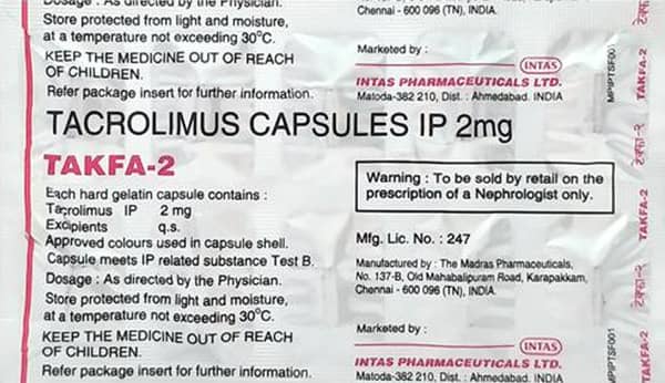 Takfa 2mg Strip Of 10 Tablets