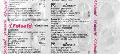 Folsafe Plus Strip Of 10 Capsules