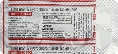 Inditel H 80mg Strip Of 10 Tablets