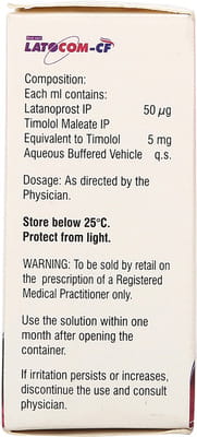 Latocom Cf Bottle Of 2.5ml Eye Drops