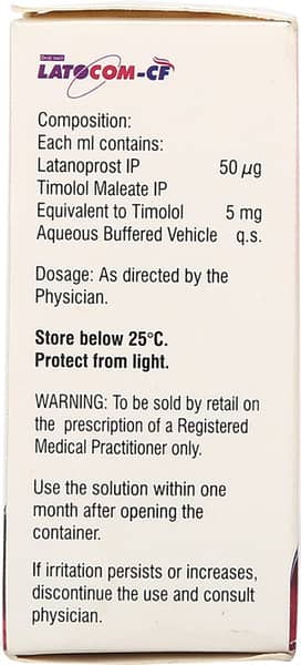 Latocom Cf Bottle Of 2.5ml Eye Drops
