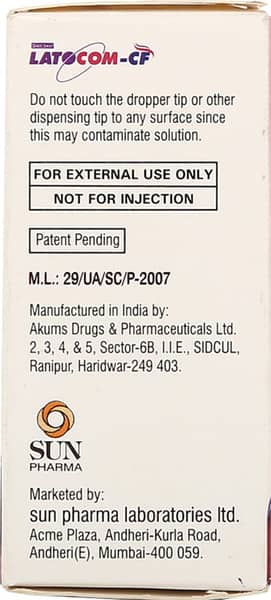 Latocom Cf Bottle Of 2.5ml Eye Drops