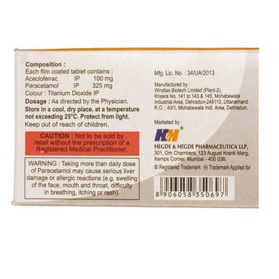 Hhaceclo Plus Strip Of 10 Tabletss