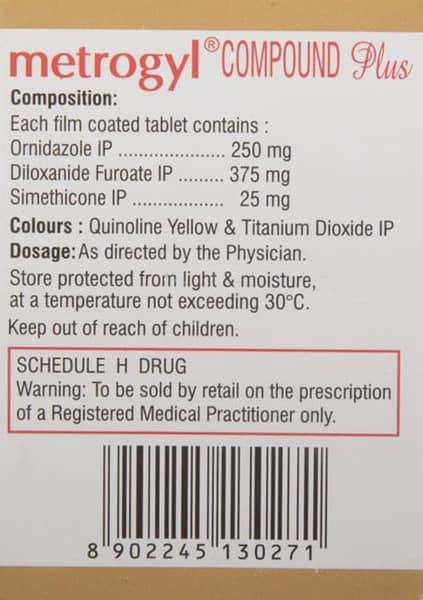 Metrogyl Compound Plus Strip Of 10 Tablets