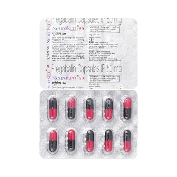Neurokem 50mg Strip Of 10 Capsules