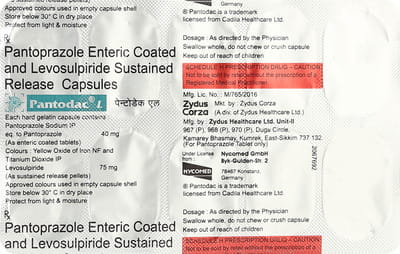 Pantodac L Strip Of 10 Capsules