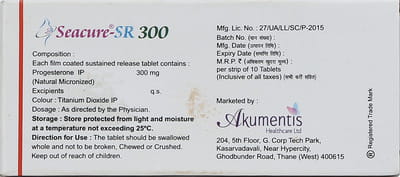 Seacure Sr 300mg Strip Of 10 Tablets