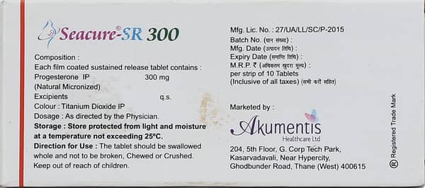Seacure Sr 300Mg Strip Of 10 Tablets