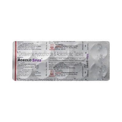 Aceclo Spas Strip Of 10 Tablets