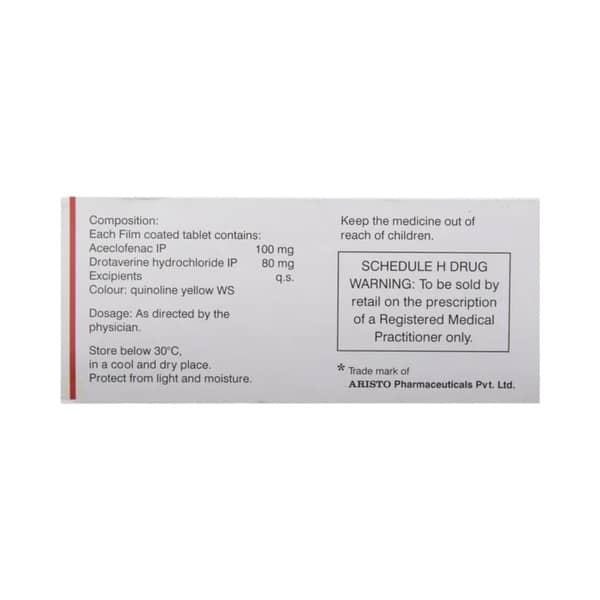 Aceclo Spas Strip Of 10 Tablets