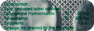 Biospas 20/325mg Strip Of 10 Tablets