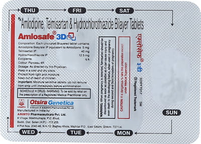Amlosafe 3d Strip Of 7 Tablets