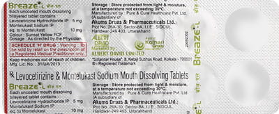 Breaze L 5/10mg Strip Of 10 Tablets